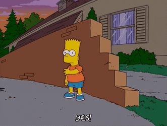Flawless Victory Bart Simpson Yes GIF