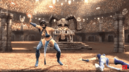 Flawless Victory Kitana Wins GIF