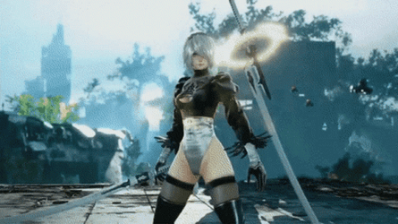 Flawless Victory Of 2B In Nier Automata GIF