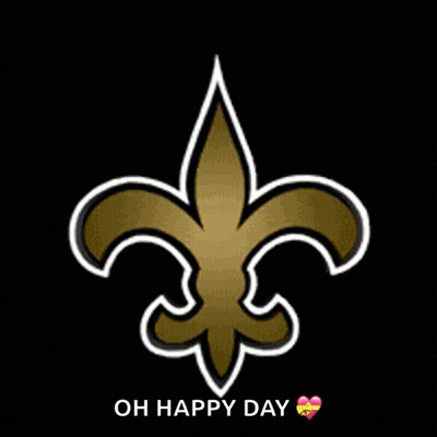 Fleur De Lis Saying Oh Happy Day GIF