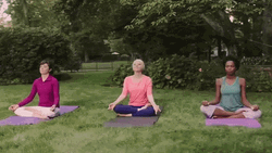 Flexible Middle Aged Woman Stretching GIF