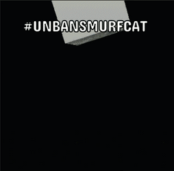 Flexing Blue Smurf Cat Meme GIF