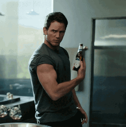 Flexing Chris Pratt Ad GIF