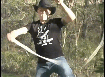 Flexing Crack The Whip GIF