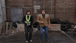 Flight Of The Conchords Street Dancing GIF