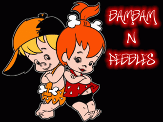 Flintstone Bambam N Pebbles GIF