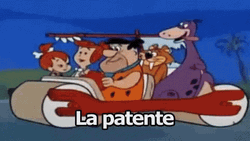 Flintstone Car Funny Meme GIF