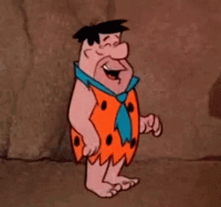 Flintstone Fred Cartoon Laughing Out Loud GIF