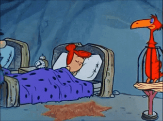 Flintstone Fred Drowsy GIF