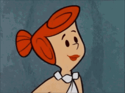 Flintstone Wilma Cute Laugh Cartoon GIF