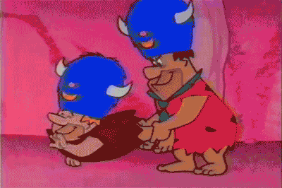 Flintstones In Masks GIF