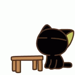Flip Table Black Cat