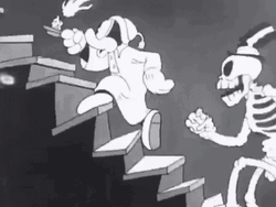 Flip The Frog Spooky Scary Skeletons GIF