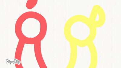 FlipaClip Stick Figure With Heart GIF