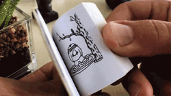 Flipbook Drowning Man Drawing GIF