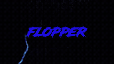 Flipper On Blue And White Background GIF