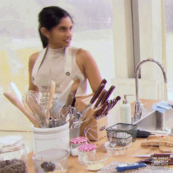 Flipping Hair Baking GIF