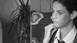 Flirtatious Effy Stonem Hand And Mouth Gesture GIF