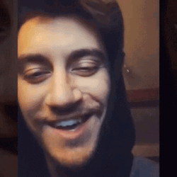 Flirty Biting Lip Vlogger Guy GIF