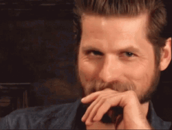 Flirty Eyebrow Raising Sneaky Guy GIF
