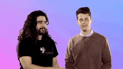 Flirty Guy Giving Timid Boops GIF