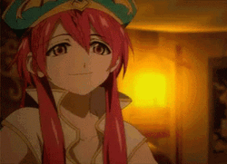 Flirty Magi Anime Character GIF