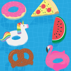 Floaties And Different Food GIF