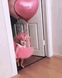 Floating Balloons Baby Shower GIF