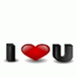 Floating Love Heart GIF