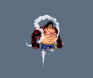 Floating Luffy Gear 4 GIF