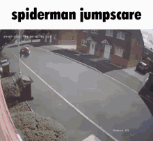 Floating Spiderman Startling Jump Scare GIF