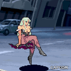 Floating Video Game Succubus GIF