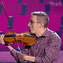 Floating Violin On Stage GIF | GIFDB.com