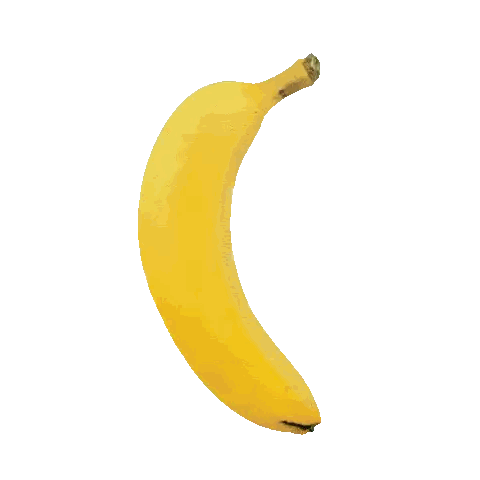 Floating Yellow Banana Sticker