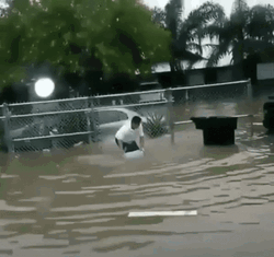 Flood Indonesia Boy Funny Throwing Water    GIF