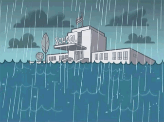 Flooded Fairly Odd Parents School GIF