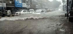 Flooded Street Fast Forward GIF