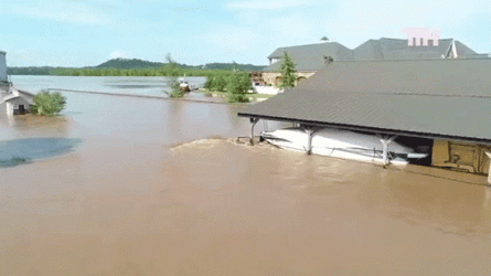Flooding Soaked The Town GIF