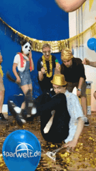 Floor Dance Birthday Celebration Party GIF