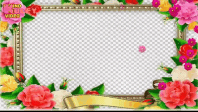 Floral Frame Saying Pound Kulfy Video GIF