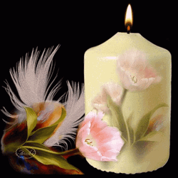 Floral Glowing Bougie GIF