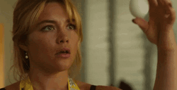 Florence Pugh Egg Break GIF