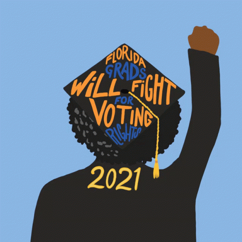 Florida Grad Woman Fighting For Voting Rights GIF