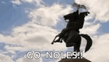 Florida State Go Noles Statue GIF