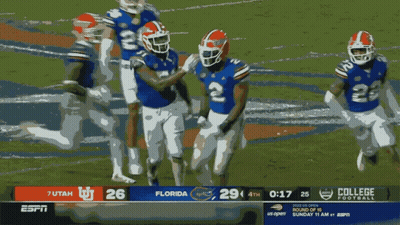 Florida Vs Utah Football Game On ESPN GIF