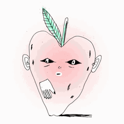 Flower Apple Drawing With Hand