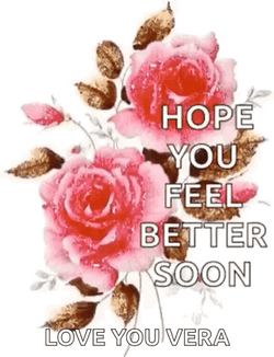Flower Glittering Hope You Feel Better Soon GIF