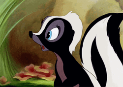 Flower Skunk Waving At Someone GIF