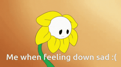Flower With Me When Feeling Down Sad GIF