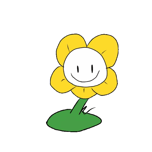 Flower With Smiley Face Sticker